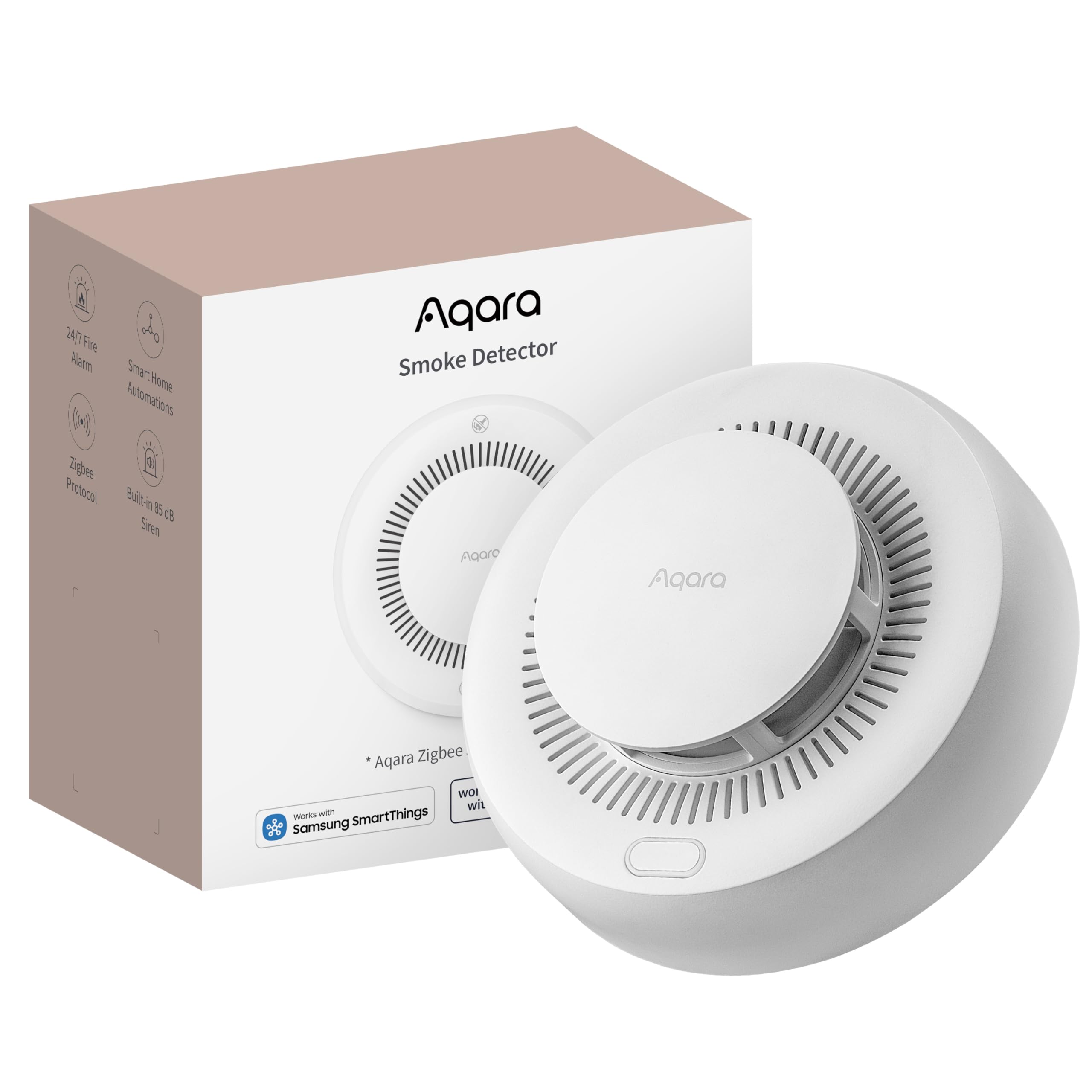 Aqara Detector de Humo Zigbee 3.0 con Sirena 85 dB