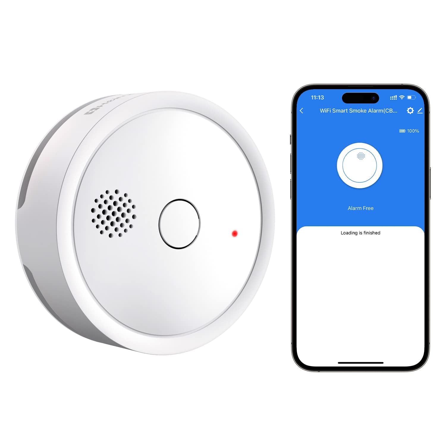 Detector de Humo Inteligente WiFi HEIMAN con Batería Reemplazable