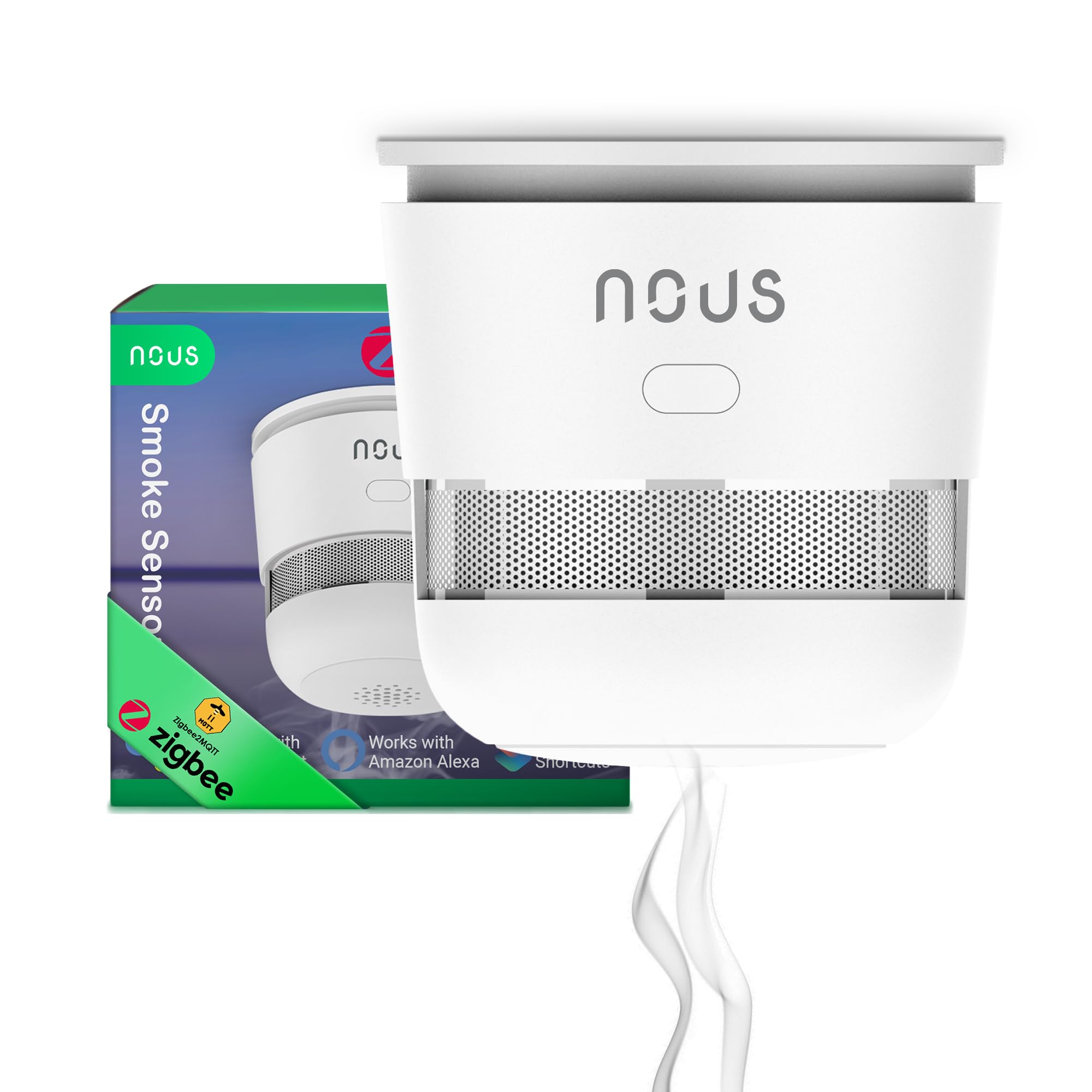 NOUS E8 Detector de Humo Fotoeléctrico Zigbee 3.0